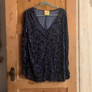 Free People Long Sleeve High Back Top